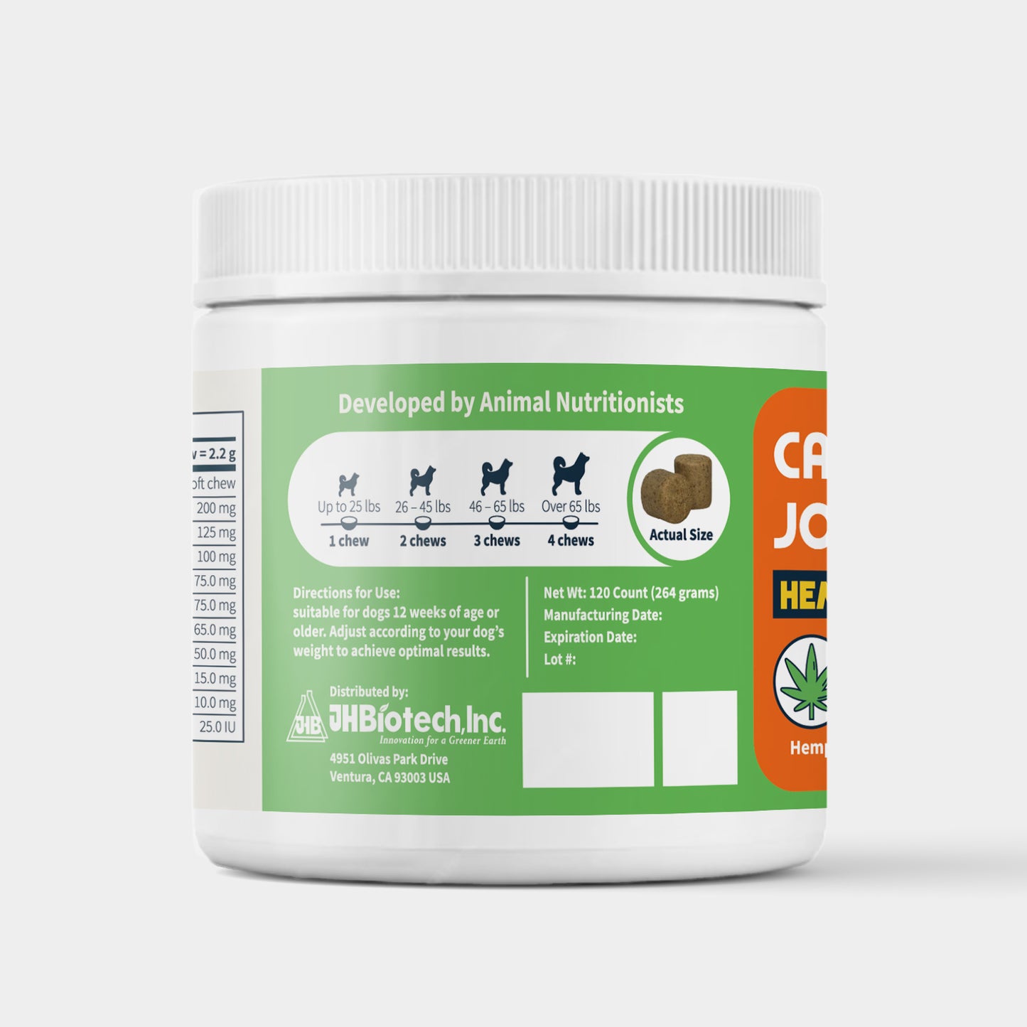 Canine Joint Care with Hemp Soft Chew (Only available in California)